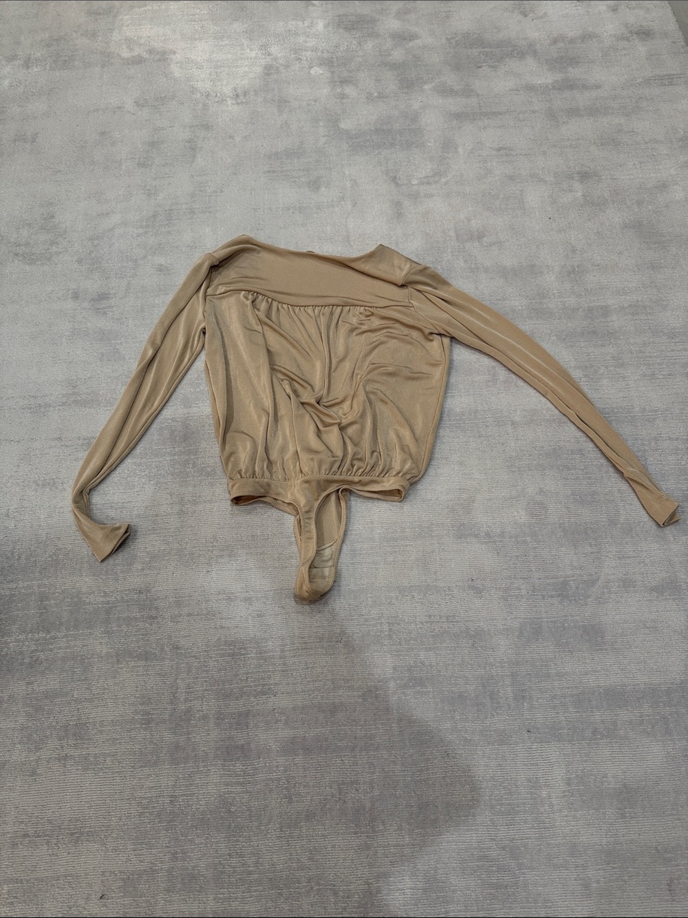 Free People Soft Taupe Scoop-Neck Top - Picture 3 of 3